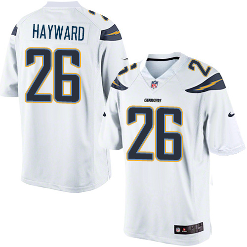 Youth Elite Casey Hayward Nike Jersey White Road - #26 NFL Los Angeles Chargers
